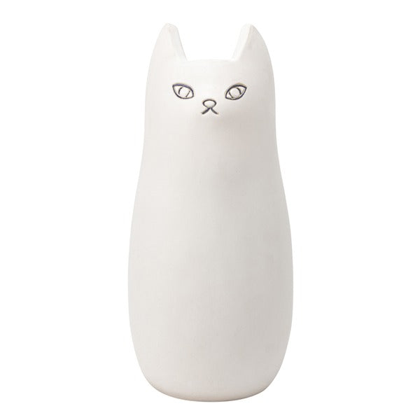傘立て アンブレラスタンド 約幅19cm ホワイト 猫型 陶器製 玄関 エントランス 入口 リビング インテリア雑貨 日用雑貨 (代引不可)