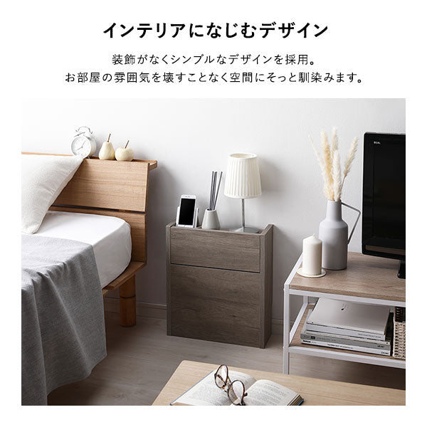 ケーブルボックス 〔 レギュラータイプ ストーン 〕 幅40cm 収納ボックス コード収納 収納家具 ケーブル収納ボックス ケーブル隠し 電源タップ収納 ケーブルタップ収納 配線収納ボックス コードケース ケーブル収納BOX ケーブル収納 組立品