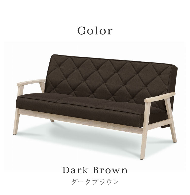 ソファ 3人掛け 幅162cm 肘掛け付き 脚付き リビングソファ 木肘 木脚 ローソファ フロアソファ リビング ダイニング ファブリック 天然木 三人掛け 3P 肘掛け(代引不可)