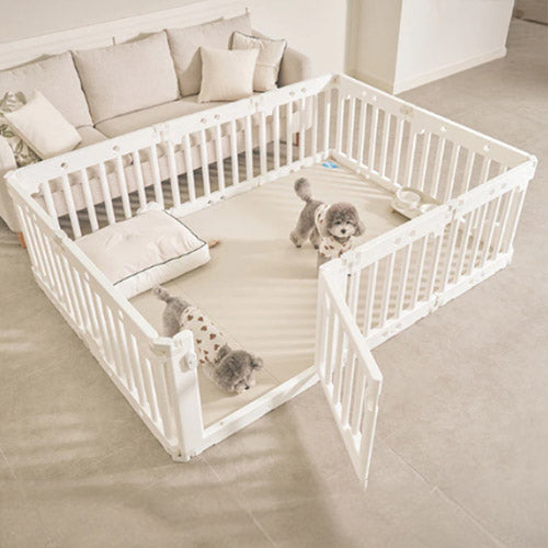 inuipet ペットサークル 140×200cm 10枚セット ドア付き ペット マット 滑り止めマット ドッグマット 滑り止め フローリング 滑らない フロアマット 犬 猫 おしゃれ カーペット ペット用(代引不可)