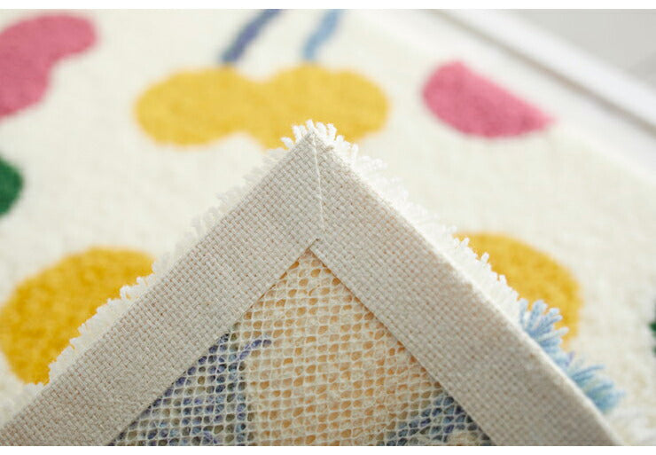 日本製 マット 玄関マット POPOLO ポポロマット DESIGN LIFE デザインライフ 45cm×70cm 防ダニ 滑り止め 北欧 おしゃれ 花柄(代引不可)