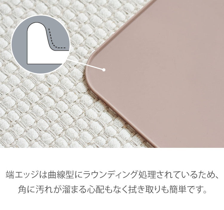 エッジシリコンマット 55cm×45cm 【リコメン堂限定オリジナルカラー 3色】薄型 防臭、防水機能付き トイレトレー ペットトイレ 薄型 ペット シート シーツ ペットシート 【roomnhome×リコメン堂】(代引不可)