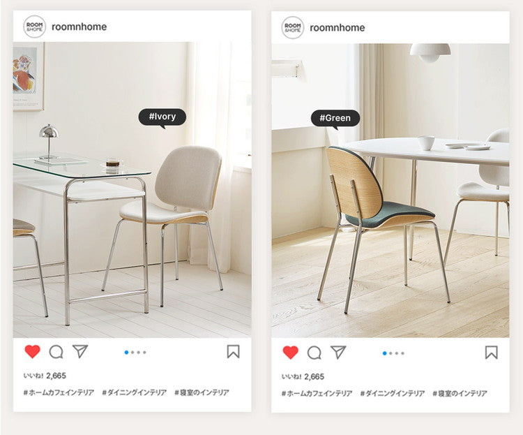 roomnhome ダイニングチェア おしゃれ ジャクソンベントウッドチェア 【リコメン堂限定】背もたれ ミッドセンチュリー 高級インテリア 韓国 インテリア チェア 北欧(代引不可)