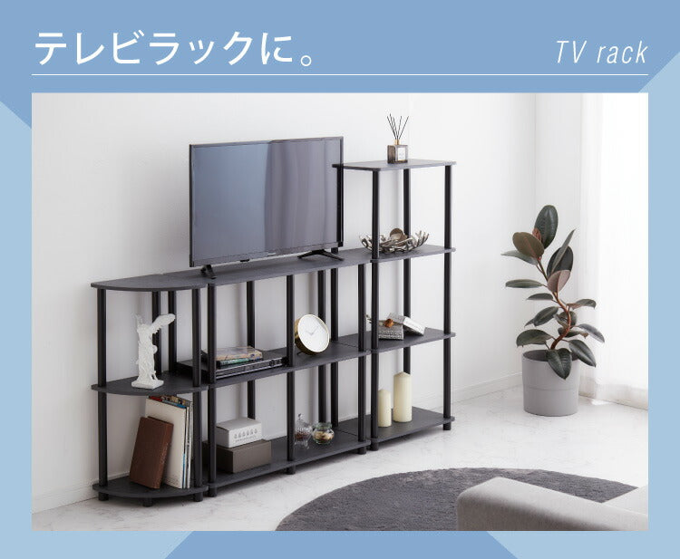 オープンラック ワイド3段 組み立て簡単 おしゃれな大理石柄 ラック システムラック おしゃれ かわいい 韓国インテリア オープンラック 棚 シェルフ ディスプレイラック 多目的ラック