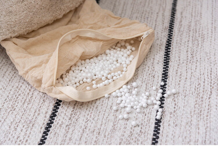 ビーズクッション ラウンドスツール 丸型 コットン 発砲ビーズ オットマン 腰掛け 座布団 座椅子 イス いす 椅子 軽量 ソファ おしゃれ かわいい クッションチェア 丸クッション 韓国インテリア(代引不可)