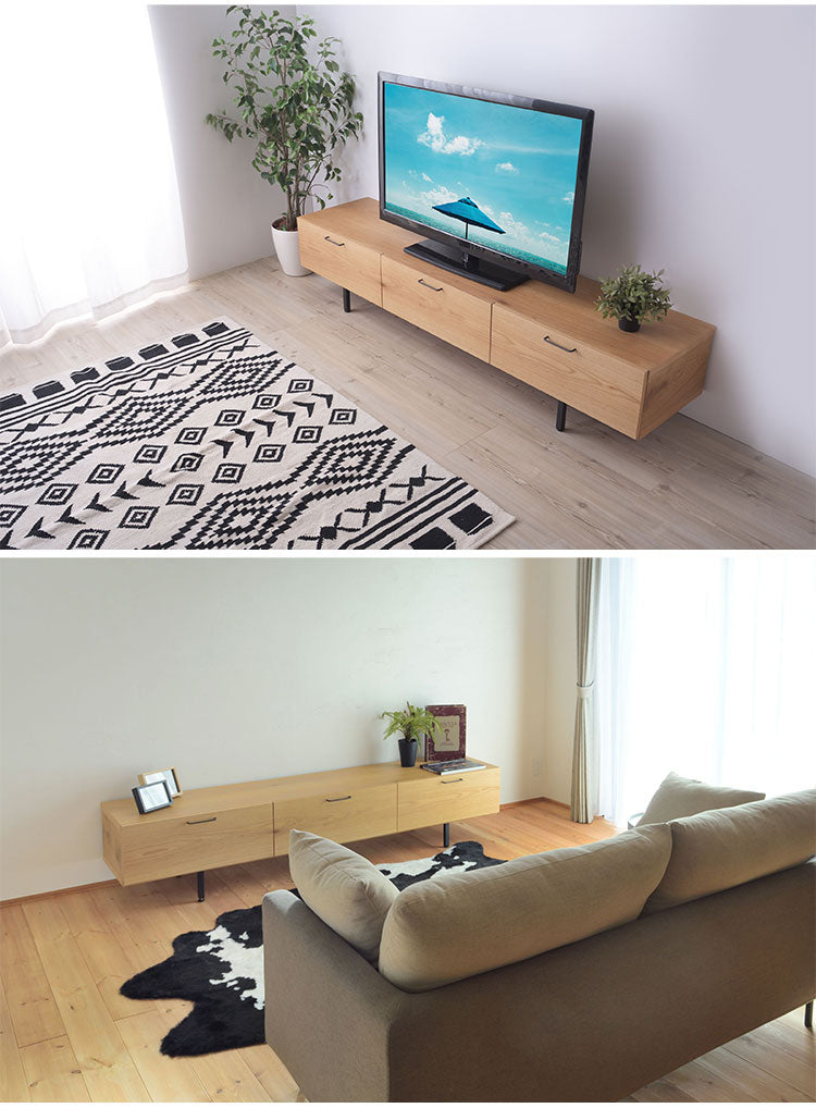 テレビボード テレビ台 幅200センチ 国産 ローボード おしゃれ 収納 引き出し 北欧 木製テレビ台 モダン ナチュラル リビングボード(代引不可)