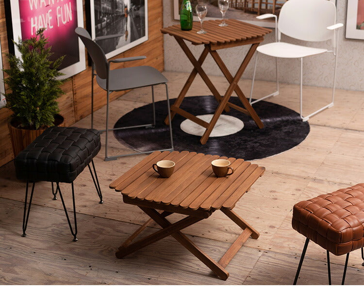 アウトドアテーブル 幅60cm ローテーブル センターテーブル 折りたたみ式 木製 おしゃれ 円形 丸型 コンパクト 持ち運び キャンプ BBQ(代引不可)