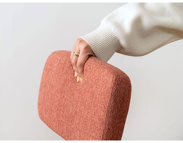 チェア カウンターチェア チェアー 椅子 イス いす 北欧 おしゃれ フットレスト ダイニングチェア レッド ベージュ グリーン かわいい アームレス 肘なし 背もたれ 布地 ファブリック(代引不可)