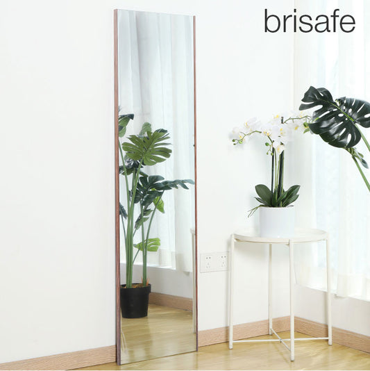 brisafe 割れない鏡 フィルムミラー 全身 姿見 ガラス不使用 壁掛け 30×150cm スリム 薄型 軽量 おしゃれ シンプル 韓国 北欧 全身鏡 鏡 ミラー ウォールミラー スタンドミラー ソフトミラー 壁面ミラー コンパクト ナチュラル ホワイト シルバー 鏡 日用品雑貨