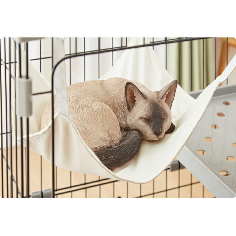 キャットケージ用 ハンモック 単品 リバーシブル 洗濯可能 耐荷重 10kg 猫 猫用品 ペット ペット用品 ファブリック ベロア調 両面仕様 ケージ取付 ケージ用 ケージ ペットケージ 専用