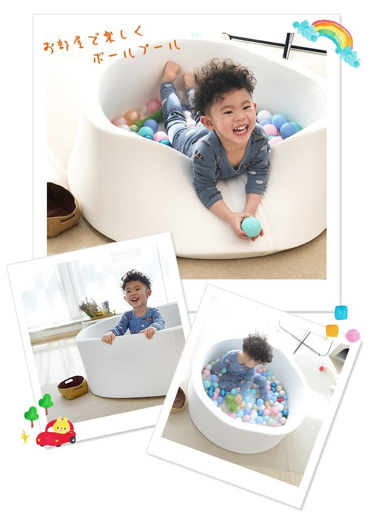 ボールプール おしゃれ ふわふわ プレイサークル 直径90cm 洗える ウォッシャブル ウレタンタイプ 北欧 室内 遊び場 かわいい ボールハウス 収納ケース キッズマット プレイマット 子供 ベビー おもちゃ プレゼント ギフト
