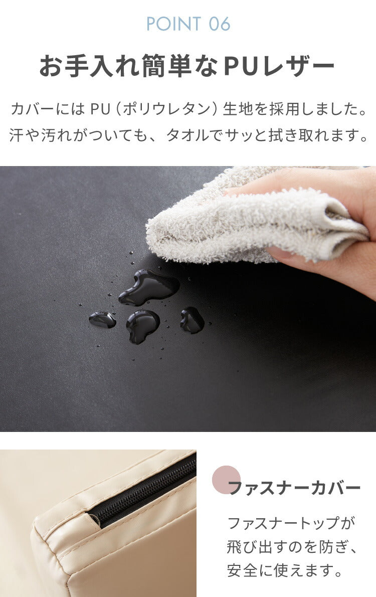 ストレッチマット 厚手 折りたたみ コンパクト 幅80cm 50mm 厚手 滑り止め PUレザー 持ち手付き 幅広 極厚 大判 衝撃吸収 トレーニングマット マット ヨガ スポーツマット 体操 ピラティス ストレッチ 筋トレ エクササイズ