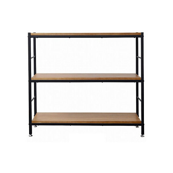 ZAGA 木製 ラック 幅90 奥行き35 三段 3段 シェルフ ラック オープンラック アンティーク 陳列棚 棚 シェルフ 飾り棚 おしゃれ 北欧(代引不可)