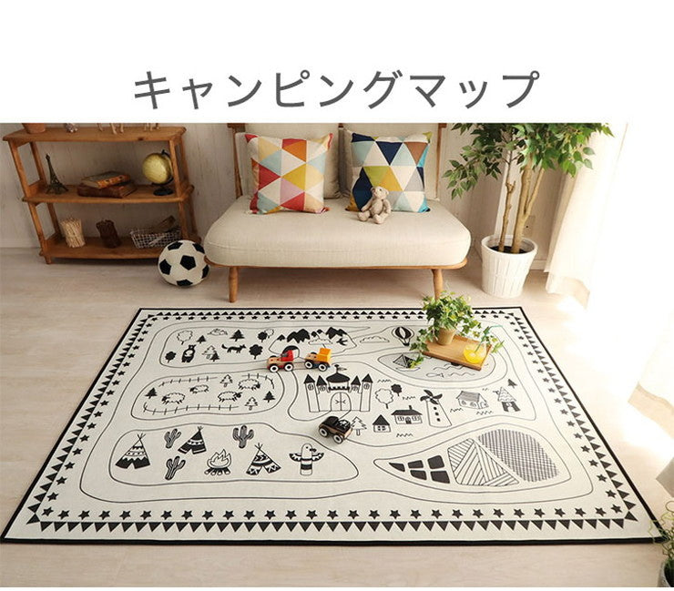 ラグ ラグマット ラグカーペット 絨毯 130x190cm ウォッシャブル 丸洗い 耐熱 床暖房 ホットカーペット 対応(代引不可)