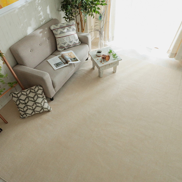 日本製 抗菌 防臭 ラグマット 261×352cm カーペット 大判 ジューバ 薄手 フリーカットタイプ カットパイル さらさら 無地(代引不可)