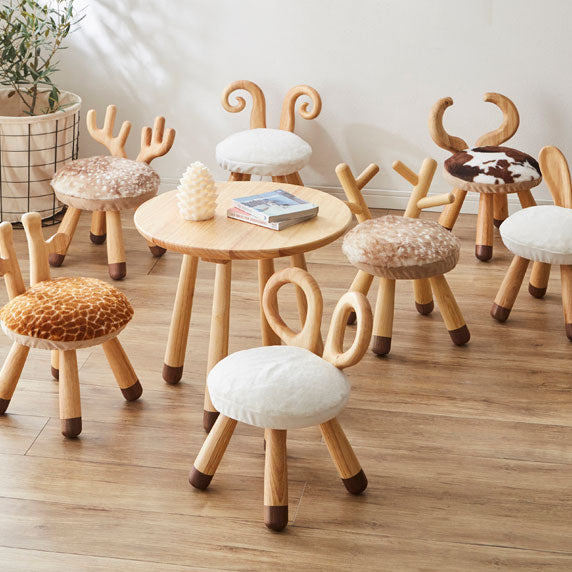 アニマルチェアー 幅28cm キリン ねずみ バンビ トナカイ うさぎ ひつじ うし かわいい おしゃれ 癒し 子供 プレゼント 誕生日(代引不可)