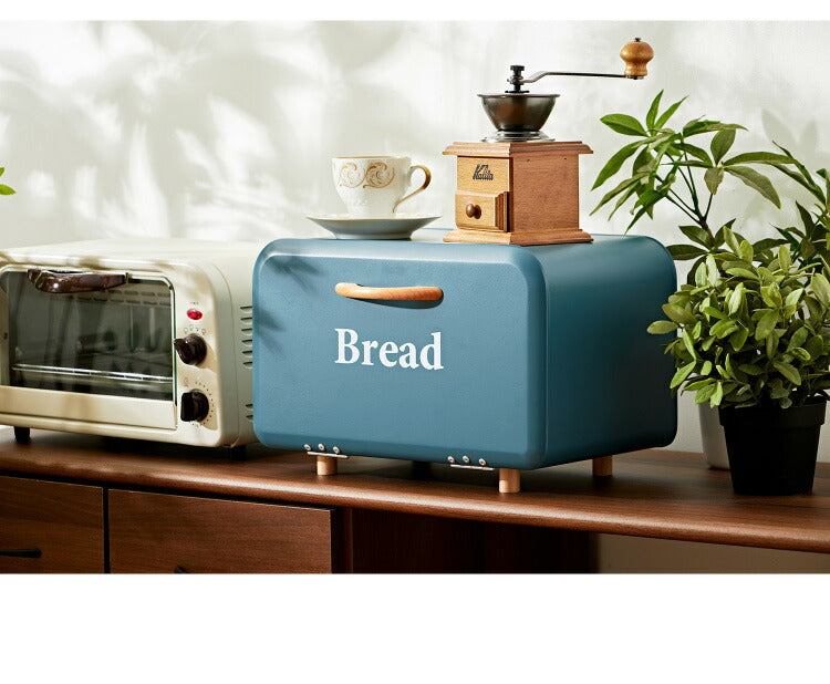 ブレッドケース 35×23.5×22.5cm 食パン入れ 収納 パンケース パン入れ かわいい モダン 北欧 調味料ラック スパイスラック 紅茶 コーヒー 収納ケース 食パン ジャム