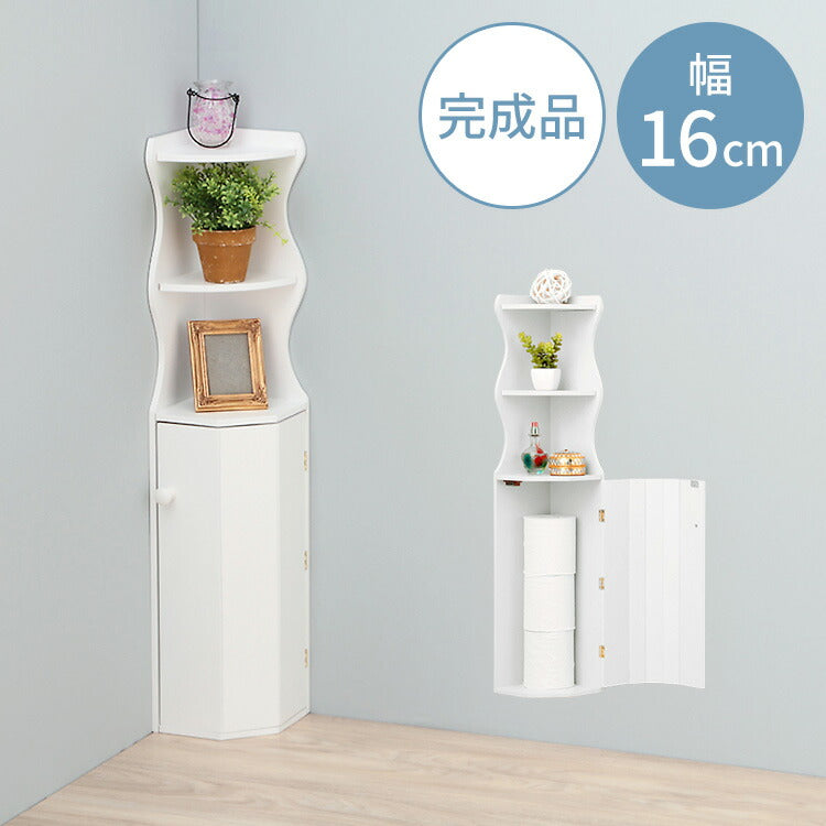 トイレ 収納 ラック トイレ収納 トイレラック コーナー 省スペース トイレットペーパー 掃除用具 トイレ用品 高さ80cm(代引不可)