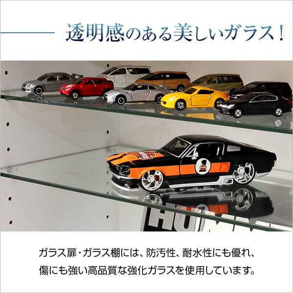 ラック コレクションラック 深型 ロータイプ コレクションケース 奥行29cm 幅90cm フィギュア プラモデル 収納 魅せる収納 (代引不可)