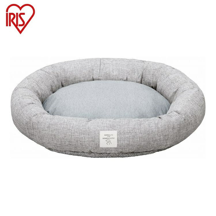 アイリスオーヤマ 冷感 ペットベッド Q-MAX0.552 クールペットベッド ラウンド型 PCB-24R グレー ひんやり 夏 犬 猫 ネコ IRIS OHYAMA(代引不可)