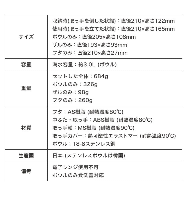 日本製 4way サラダスピナー ステンレス 21cm 取っ手がたためる コンパクト フラット 野菜水切り器 サラダボウル ザル ざる セット 回転式 フォーウェイ 365methods 国産 おしゃれ