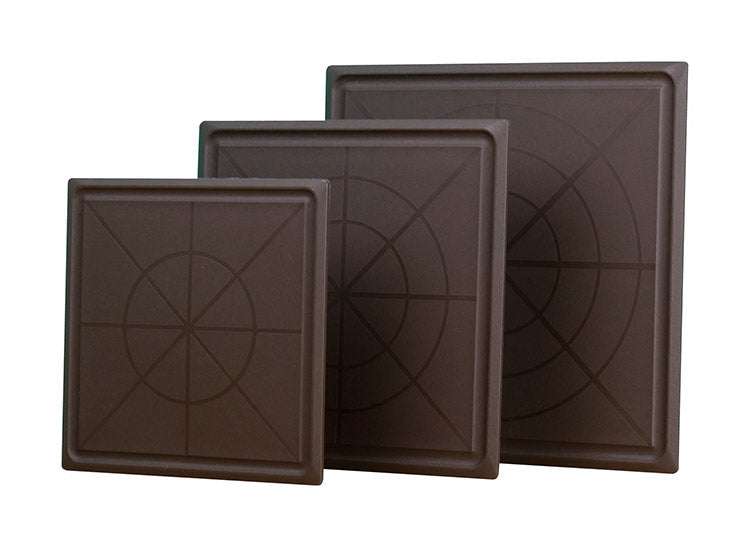 カクセー M-2828BW まないた 角 2828 ブラウン 均等 〇×ライン 目盛り付 汁こぼれ防止 溝付き 全周テーパーカット(代引不可)