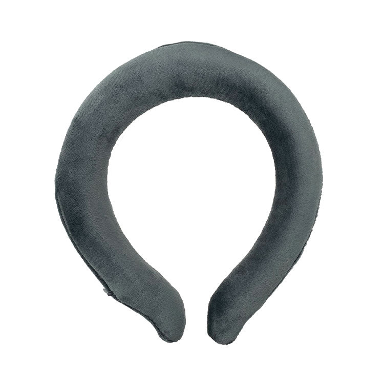 あったかりんぐ グレー Lサイズ 湯たんぽ カイロ 防寒 繰り返し 再利用 持ち運び 携帯 コンパクト 防寒グッズ ウォームリング 首 保温 男女兼用(代引不可)