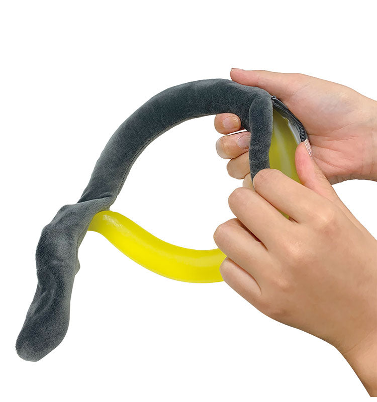 あったかりんぐ グレー Lサイズ 湯たんぽ カイロ 防寒 繰り返し 再利用 持ち運び 携帯 コンパクト 防寒グッズ ウォームリング 首 保温 男女兼用(代引不可)