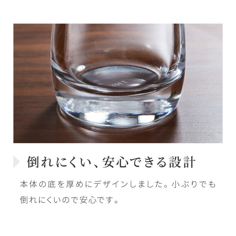 THE 液だれしない 醤油差し 80ml 日本製 紙箱入り 鮮度 調味料ポット オイル ビネガー 透明 ガラス 硝子 クリスタル クリスタルガラス おしゃれ レトロ シンプル 卓上調味料 卓上小物 中川政七商店 ザ