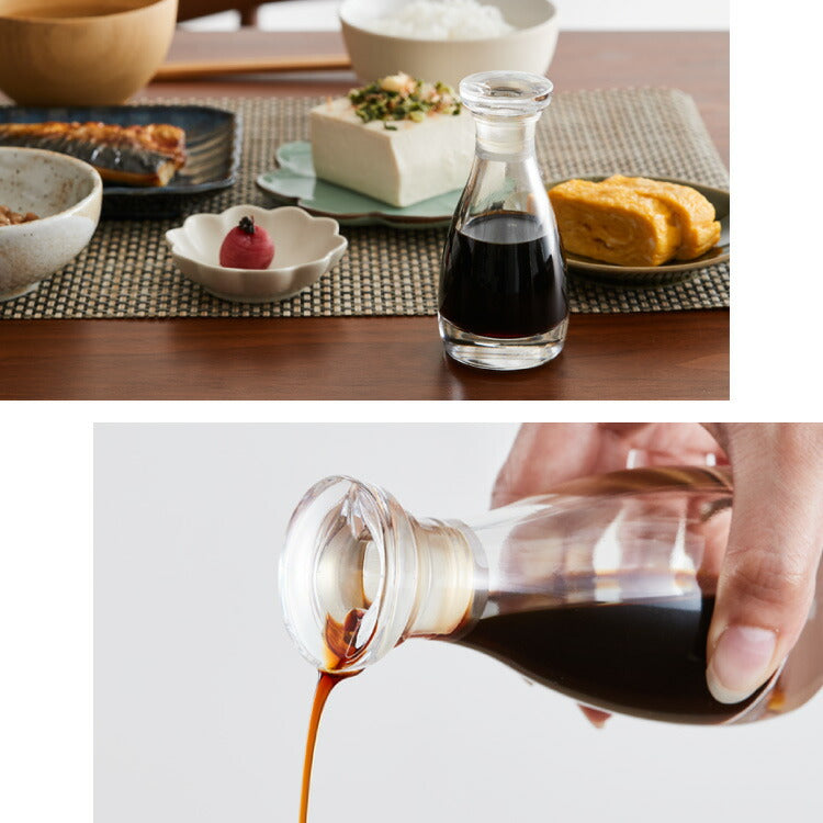 THE 液だれしない 醤油差し 80ml 日本製 紙箱入り 鮮度 調味料ポット オイル ビネガー 透明 ガラス 硝子 クリスタル クリスタルガラス おしゃれ レトロ シンプル 卓上調味料 卓上小物 中川政七商店 ザ