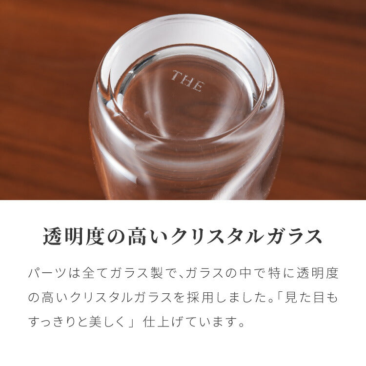 THE 液だれしない 醤油差し 80ml 日本製 紙箱入り 鮮度 調味料ポット オイル ビネガー 透明 ガラス 硝子 クリスタル クリスタルガラス おしゃれ レトロ シンプル 卓上調味料 卓上小物 中川政七商店 ザ