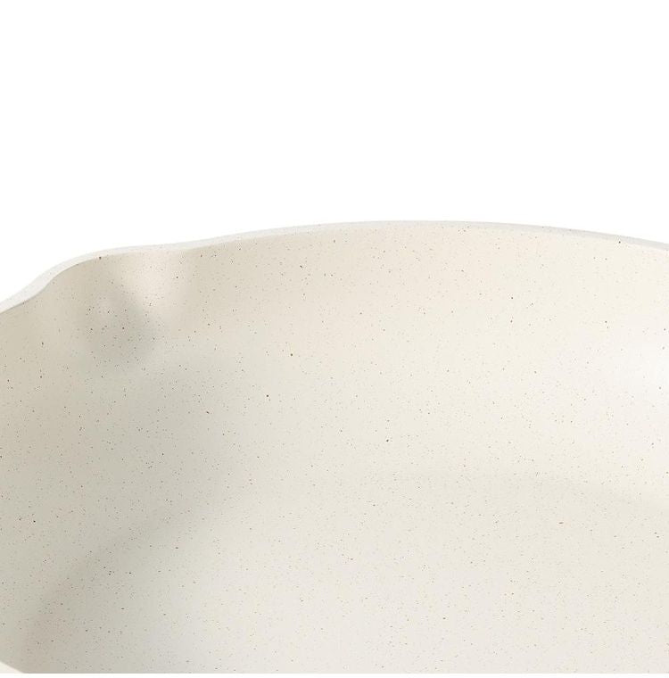 カローテ CAROTE フライパン IH対応 PFOAフリー 26cm IH ガス火対応 ふっ素加工 コーティング 注ぎ口付き お手入れ簡単 アイボリー NM-5005 COSY-ICE かわいい おしゃれ