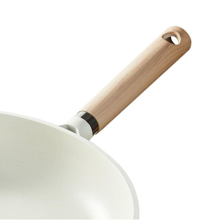 カローテ CAROTE フライパン IH対応 PFOAフリー 28cm IH ガス火対応 ふっ素加工 コーティング 注ぎ口付き お手入れ簡単 アイボリー NM-5006 COSY-ICE かわいい おしゃれ