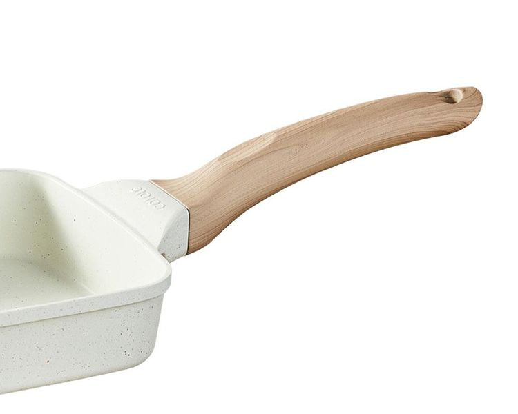 カローテ CAROTE 卵焼き器 14×18cm IH対応 PFOAフリー エッグパン IH ガス火対応 ふっ素加工 コーティング お手入れ簡単 アイボリー NM-5007 COSY-ICE