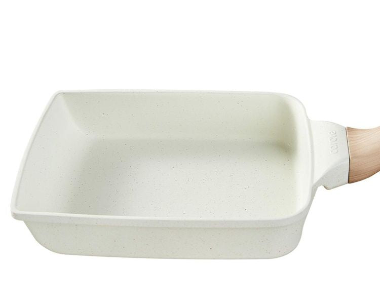カローテ CAROTE 卵焼き器 14×18cm IH対応 PFOAフリー エッグパン IH ガス火対応 ふっ素加工 コーティング お手入れ簡単 アイボリー NM-5007 COSY-ICE