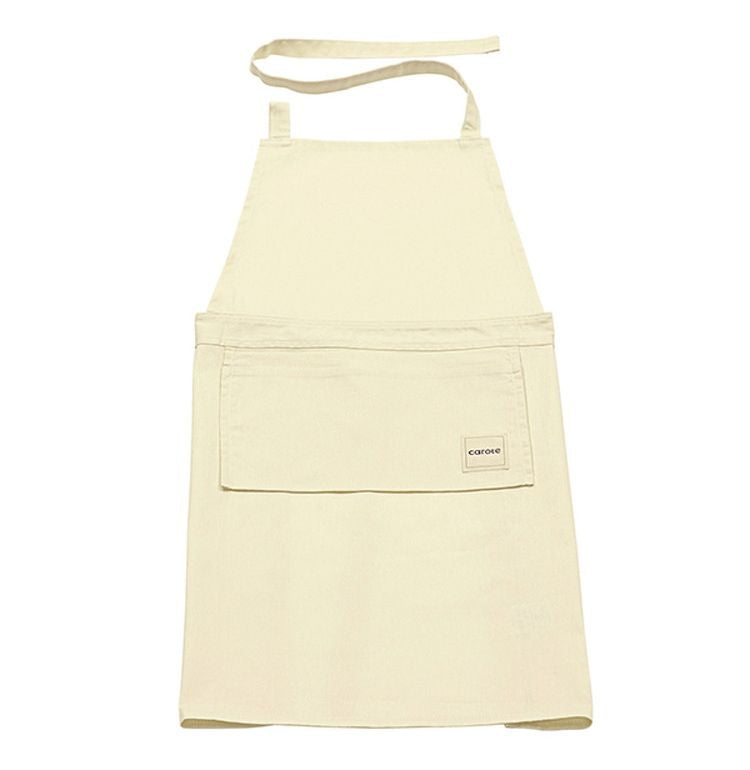 カローテ CAROTE 首掛けエプロン 腰巻き 2WAY エプロン コンパクト 収納 アイボリー 淡色 男女兼用 NM-5061