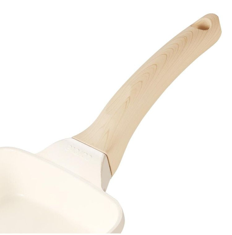 カローテ CAROTE 卵焼き器 14×18cm ふっ素不使用 IH対応 PFOAフリー エッグパン IH ガス火対応 セラミック 洗いやすい 握りやすい ミルクティー NM-5087 COSY-ICE