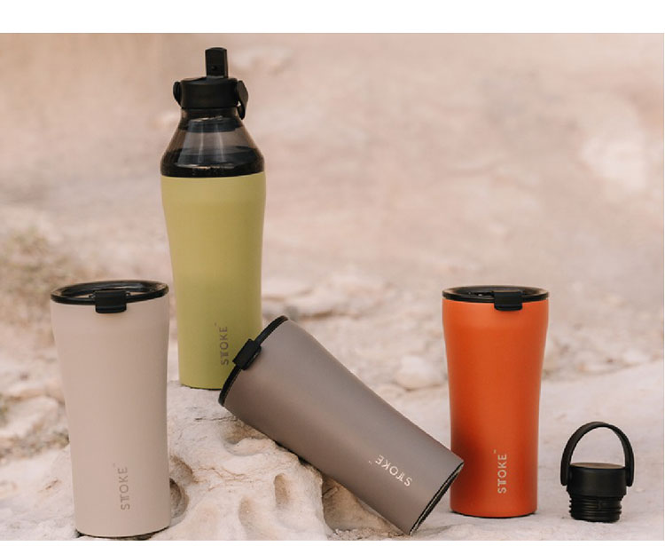 STTOKE ストーク セラミック タンブラー 470ml Gサイズ ミルクOK パッキン 完全密閉 漏れない 完全止水 保冷 保温 広口 洗いやすい ジャストサイズ デスクワーク ドライブ