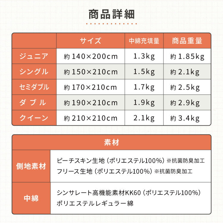 2枚組 掛け布団 シンサレート シングル バイカラー おしゃれ フリース 断熱 保温 抗菌防臭 洗える 防ダニ 軽量 ホコリが出にくい 低ホル 暖かい 冬用掛け布団 thinsulate