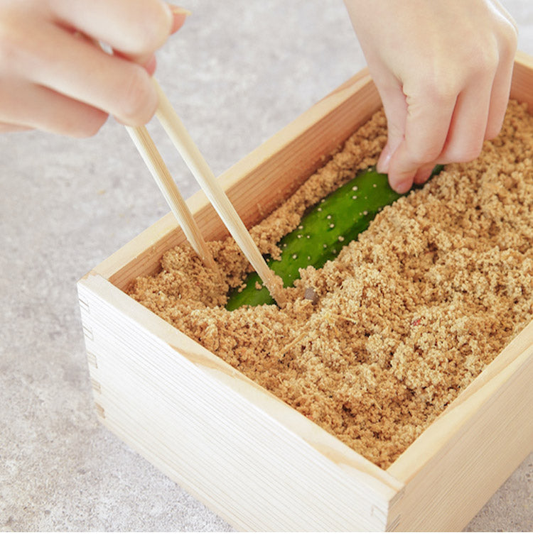 SUGIDOCO すぎドコ 日本製 ぬか漬けボックス 水抜きいらず 画期的 天然杉のぬか箱 ぬか漬け容器 漬け物 漬物 保存容器 いなかず商店 プレゼント ギフト おしゃれ
