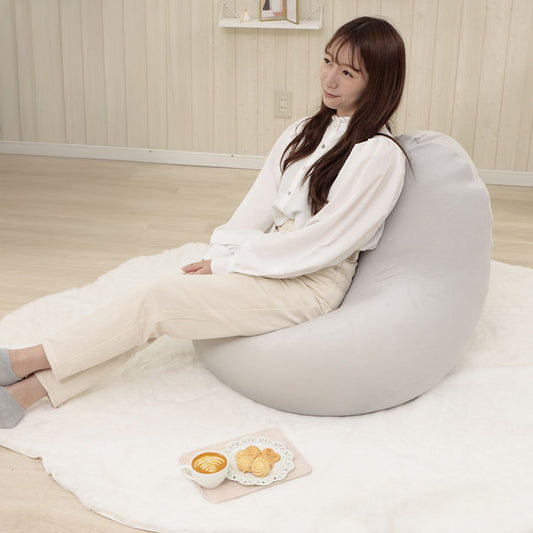 ビーズクッション 大きい くすみカラー日本製 大人かわいい 雫 カバー ベルベット生地 座椅子 マイクロビーズ ソファ 大きい 大きめ おしゃれ かわいい 可愛い インテリア 女子 女の子 韓国インテリア(代引不可)