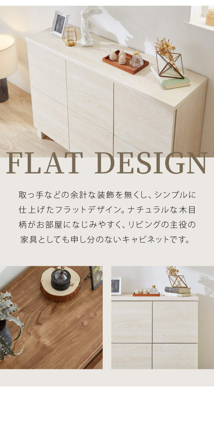 日本製 キャビネット サイドボード スリム プッシュ式扉マルチキャビネット 横置き 2段 カウンター下収納 書棚 本棚 棚 扉 BOX カラーボックス 収納ボックス 木製 北欧 リビング 幅110cm 奥行30 ベーシック 新生活(代引不可)