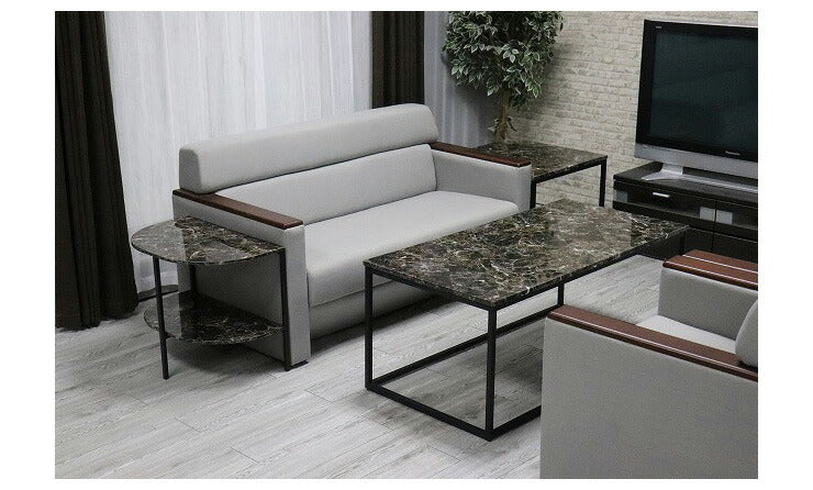 大理石調テーブル 120×60cm 応接室用テーブル ローテーブル センターテーブル 大理石調 リビングテーブル おしゃれ(代引不可)