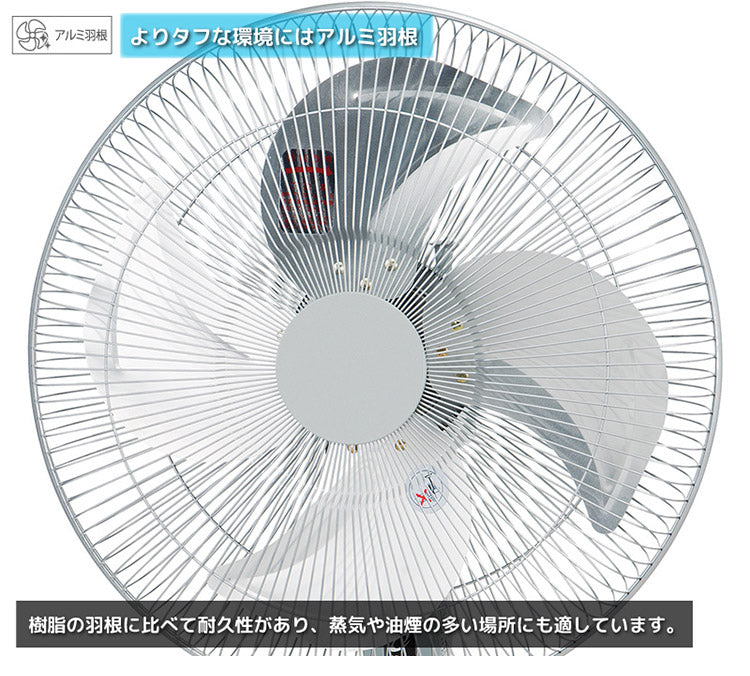 ユアサプライムス 45cmアルミフロアー工業扇 YAF-459T 空調 換気 夏 涼しい 風 家電 シンプル