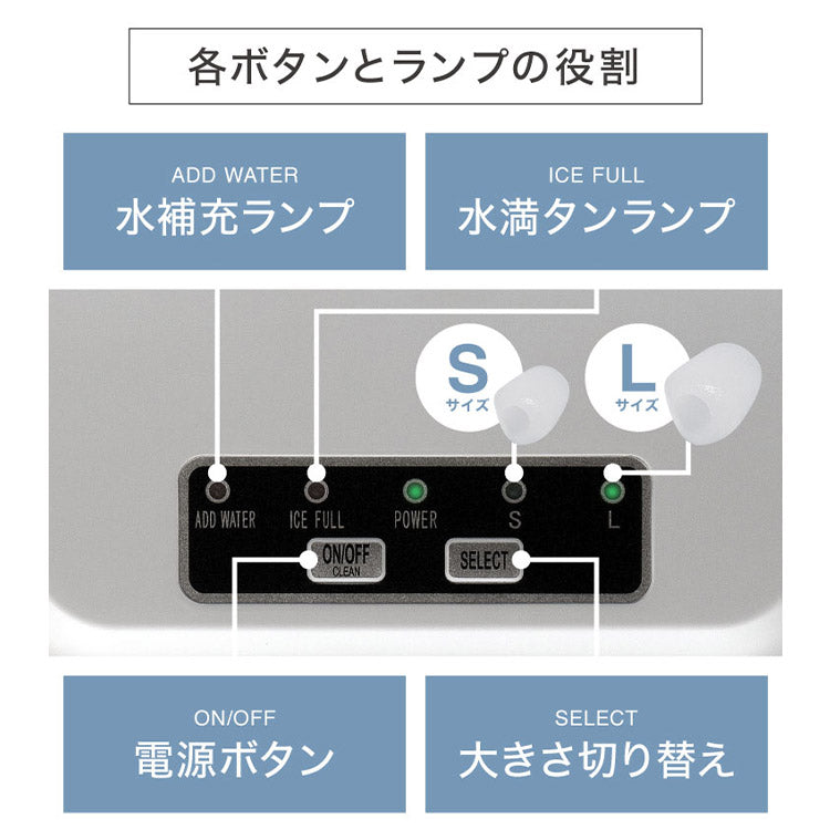simplus シンプラス 製氷機 SP-CED03 コンパクトタイプ 最短6分 家庭用 高速 レジャー アウトドア バーベキュー レジャー アイスメーカー 氷