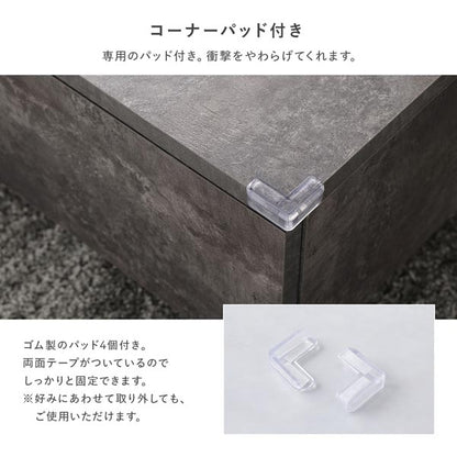 センターテーブル 正方形 約90×90cm グレージュ 引き出し 3杯付き ローテーブル リビング ダイニング インテリア家具
