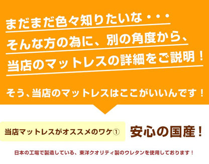 日本製 四つ折り 硬め マットレス シングル 4つ折り 硬め 厚さ5cm 140ニュートン ウレタンマットレス 軽量 高反発 国産(代引不可)