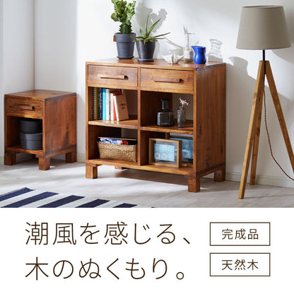 リビングボード 幅80 西海岸風 ローボード サイドボード 収納 引き出し収納 チェスト リビング収納 完成品 キャビネット 収納家具 脚付き テレビボード テレビ台 大容量 シンプル 本棚 コンパクト(代引不可)