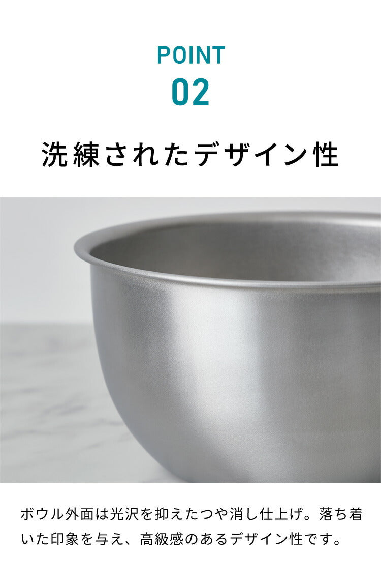 ヨシカワ 日本製 ステンレスボウル&ザル 6点セット 傷を防ぐ新素材 銀河材ステンレス使用 食洗機対応 燕三条 深型ボウル ざるセット