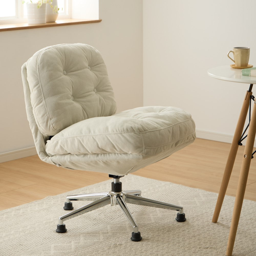 roomnhome 回転式 ふかふか リクライニングチェア 座面高39cm 折りたためる パーソナルチェア 回転式 ラウンジチェア 一人掛け 1人掛け 韓国インテリア 北欧一人掛けソファ ミッドセンチュリー